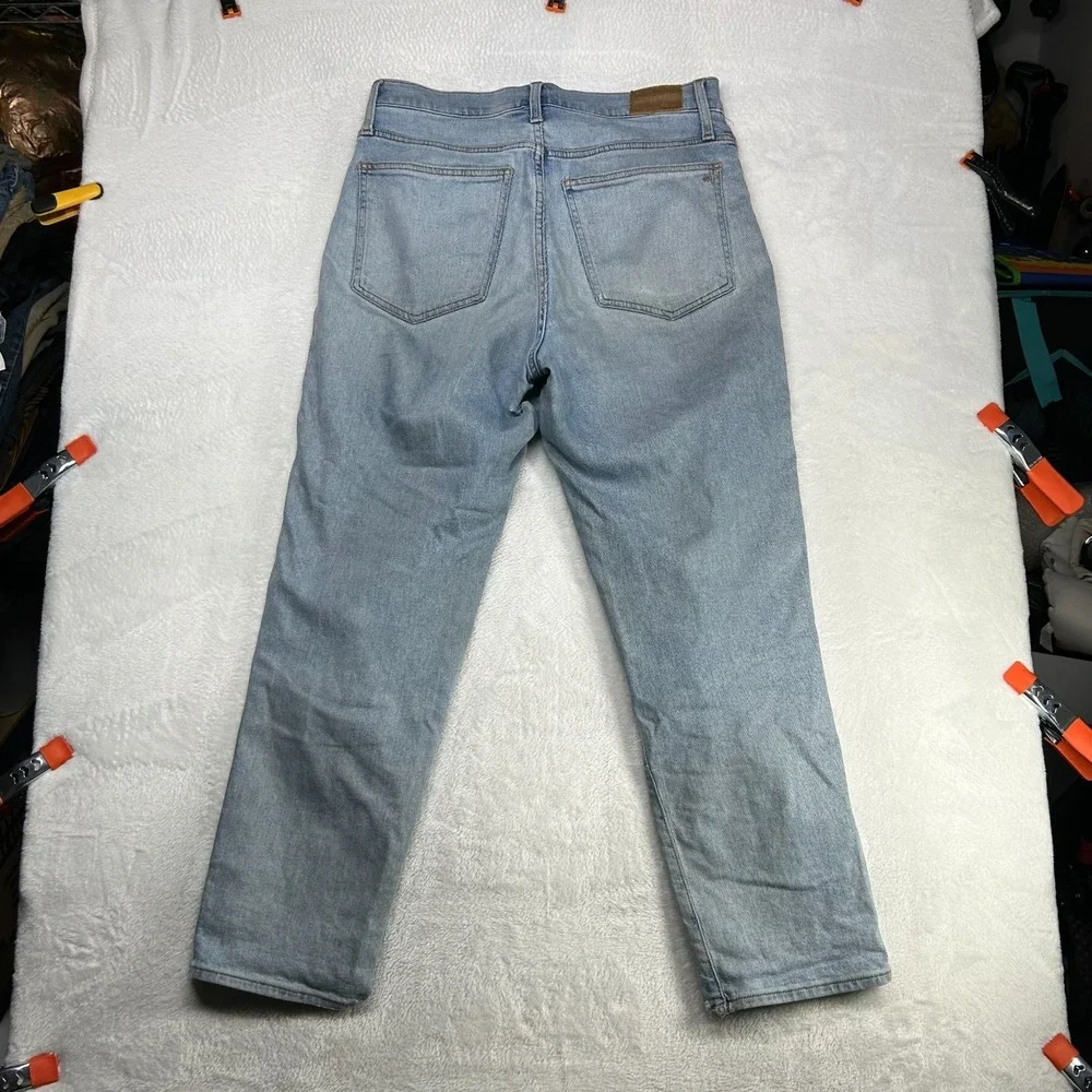 Madewell The Perfect Vintage Straight Jeans Mens Blue Denim Button Fly - 33X29.5